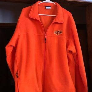 Columbia Orange Oklahoma State University Jacket XL.